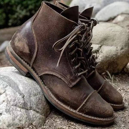 Bottes en pour homme style décontracté et élégant – Chaussures montantes robustes