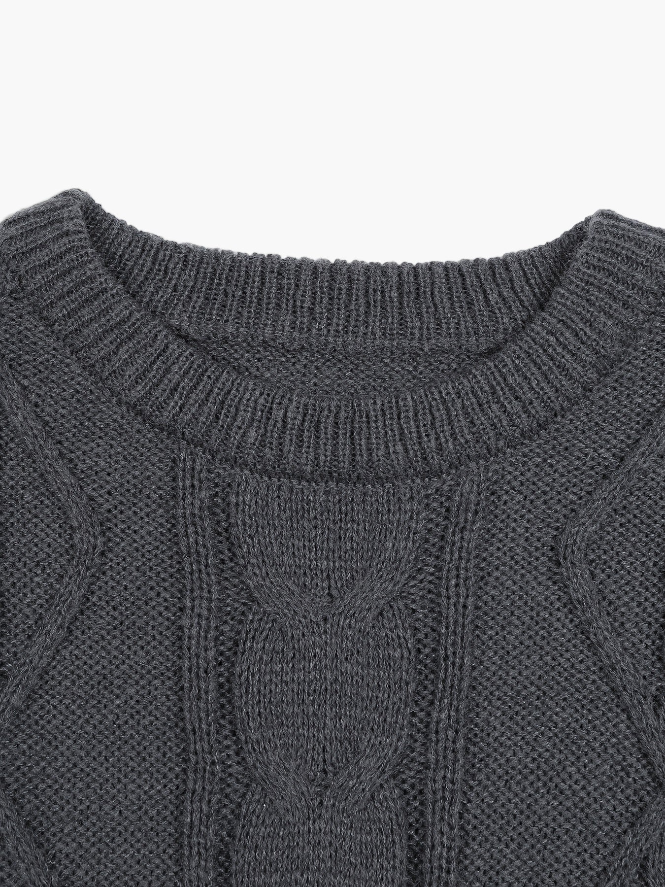Męski sweter z warkoczowym wzorem w stylu casual – idealny na jesień/zimę