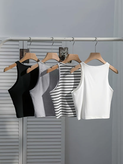 Top corto donna stile casual versatile per tutti i giorni