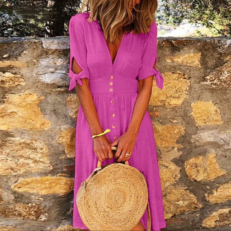 Joy – Robe à décolleté en V