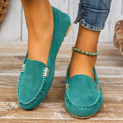 Mocassins Décontractés Femme Style Loafer Chic Quotidien
