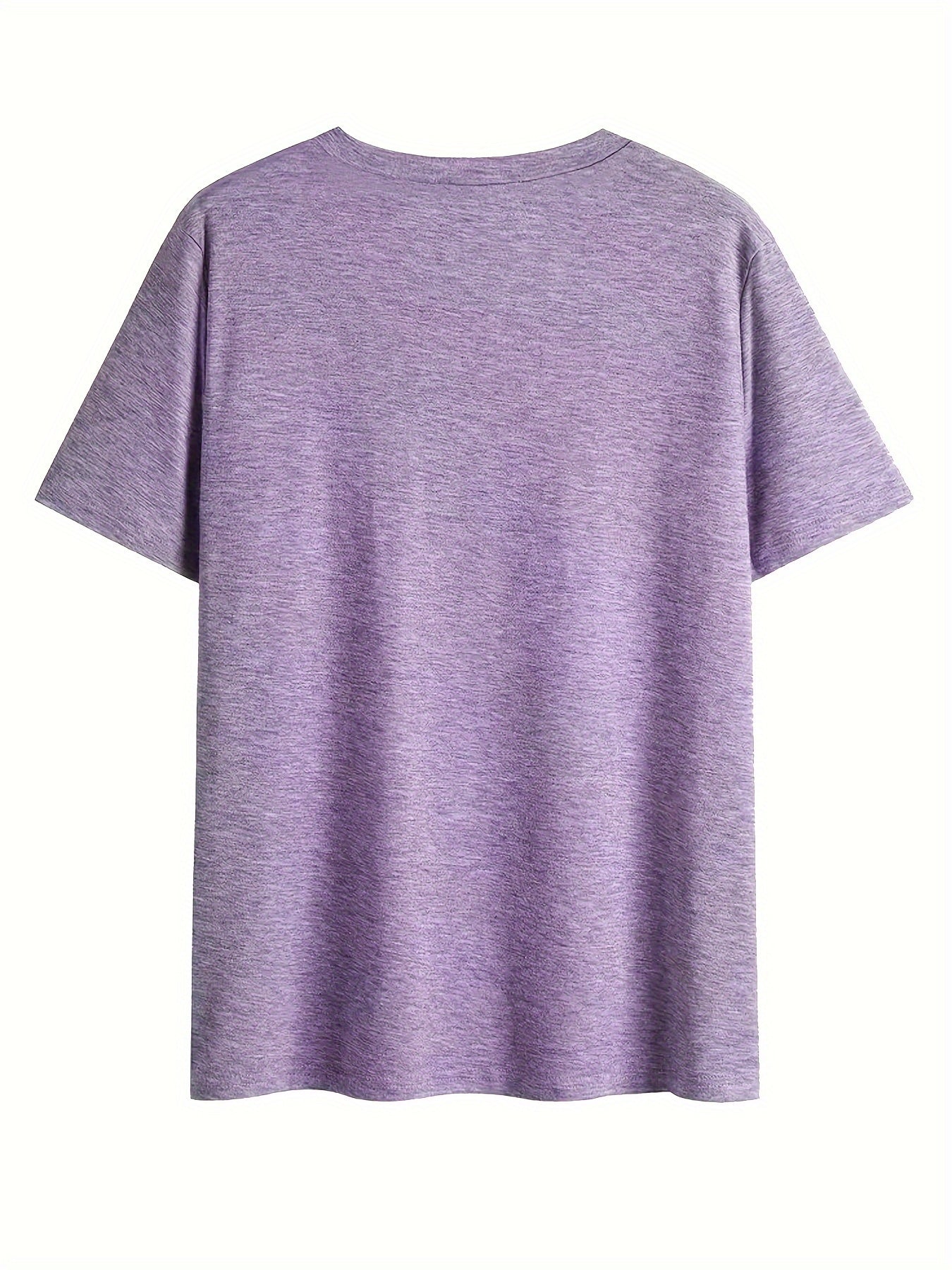 Afslappet dame-T-shirt med V-hals og boheme blomsterprint til sommeren