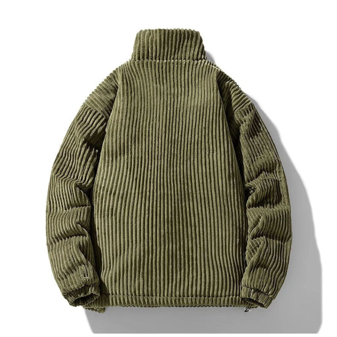 Cordjakke urban stil for menn, ideell for høst og vinter