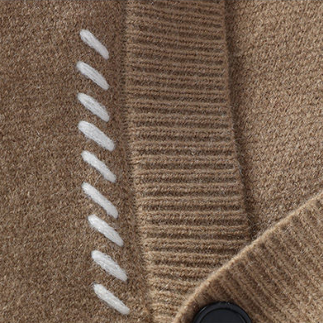 Cardigan uomo con bottoni stile casual chic, ideale per l'autunno e l'inverno