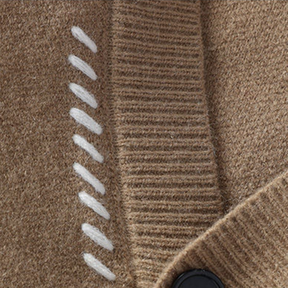 Cardigan uomo con bottoni stile casual chic, ideale per l'autunno e l'inverno