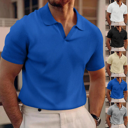 Polo uomo maniche corte stile slim chic casual estate