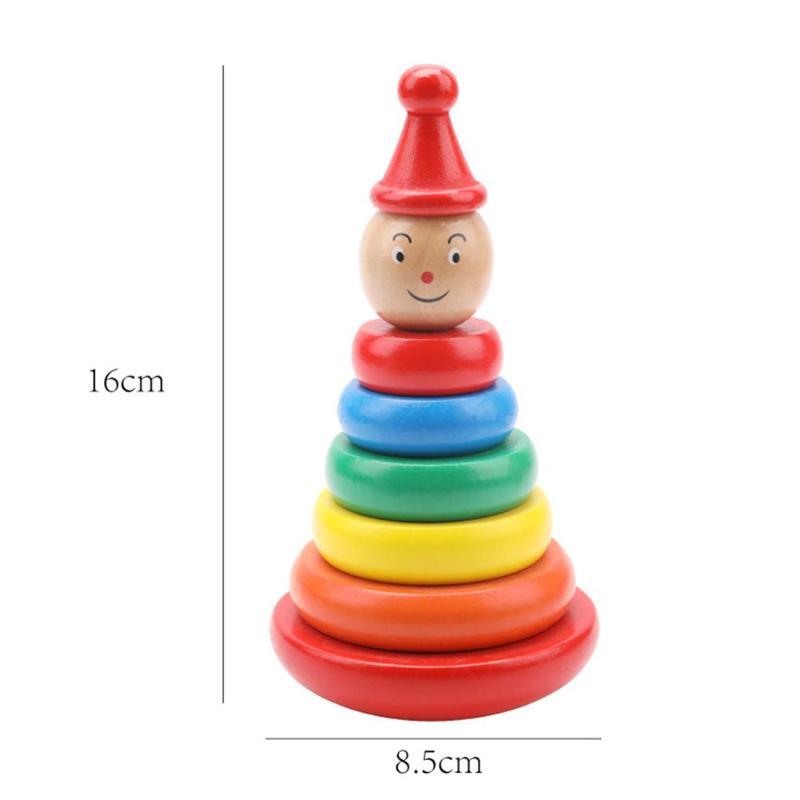 Educatief Stapelbaar Houten Speelgoed voor Kinderen - Speelse Regenboogtoren
