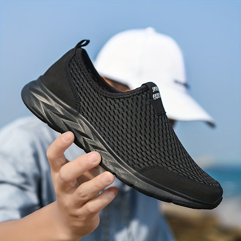 Zapatos deportivos casuales para hombre sin cordones - Estilo transpirable para caminar y entrenar