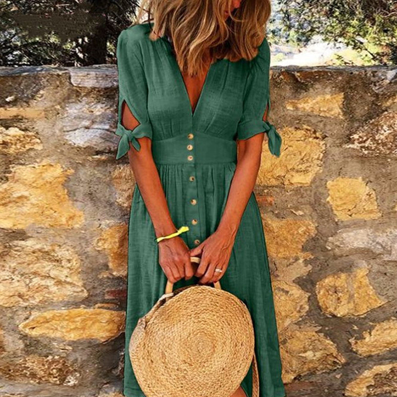 Joy – Robe à décolleté en V