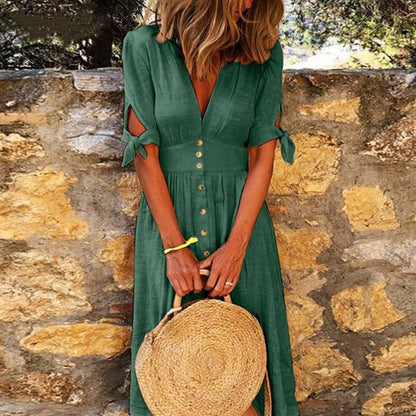 Joy – Robe à décolleté en V