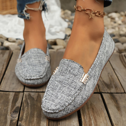 Mocasines casuales para mujer estilo penny-loafer urbano elegante