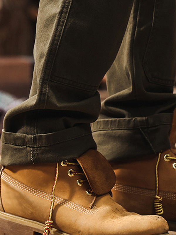 Robuste gerade Herren-Arbeitshose im Workwear-Stil, für Alltag oder Outdoor  