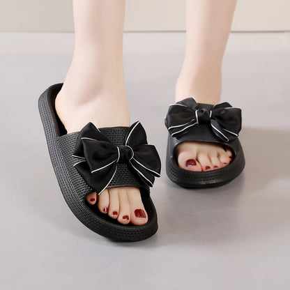 Sandales d'extérieur pour femme à nœud élégant – Style décontracté et chic pour promenade et détente