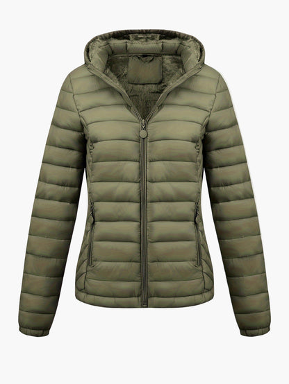Women's Hooded Down Jacket Versatile Urban Style