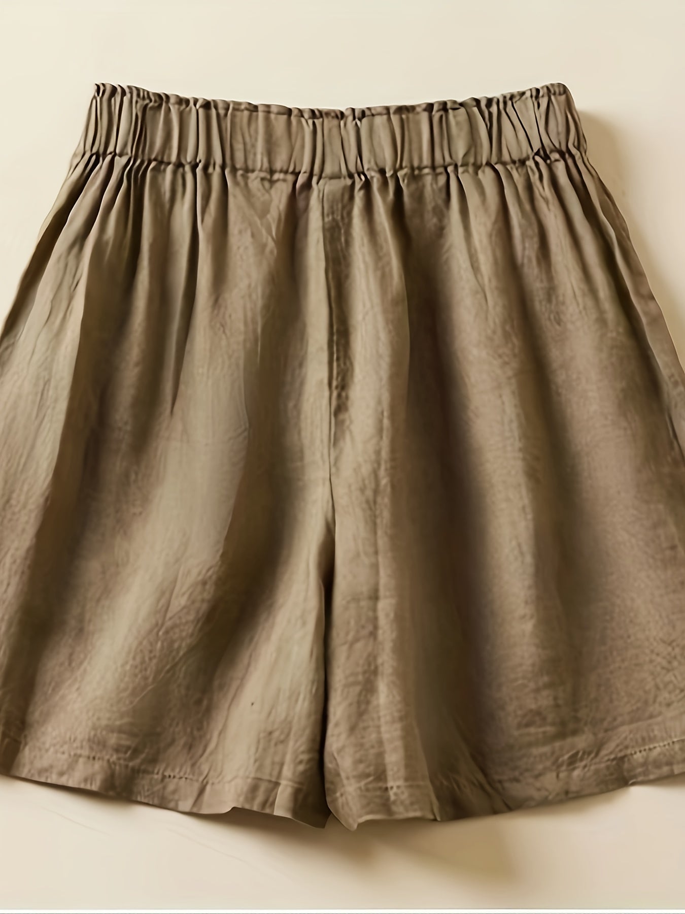 Shorts taille haute femme coupe ample style décontracté été