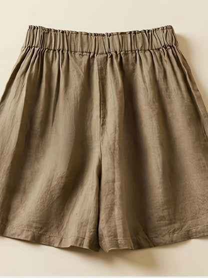 Shorts taille haute femme coupe ample style décontracté été