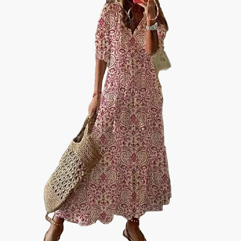 Robe Longue Bohème Chic Femme Style Été Décontracté Plage et Balade
