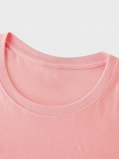 T-shirt femme imprimé graphique léopard et zèbre message « Love Is Wild » style décontracté tendance