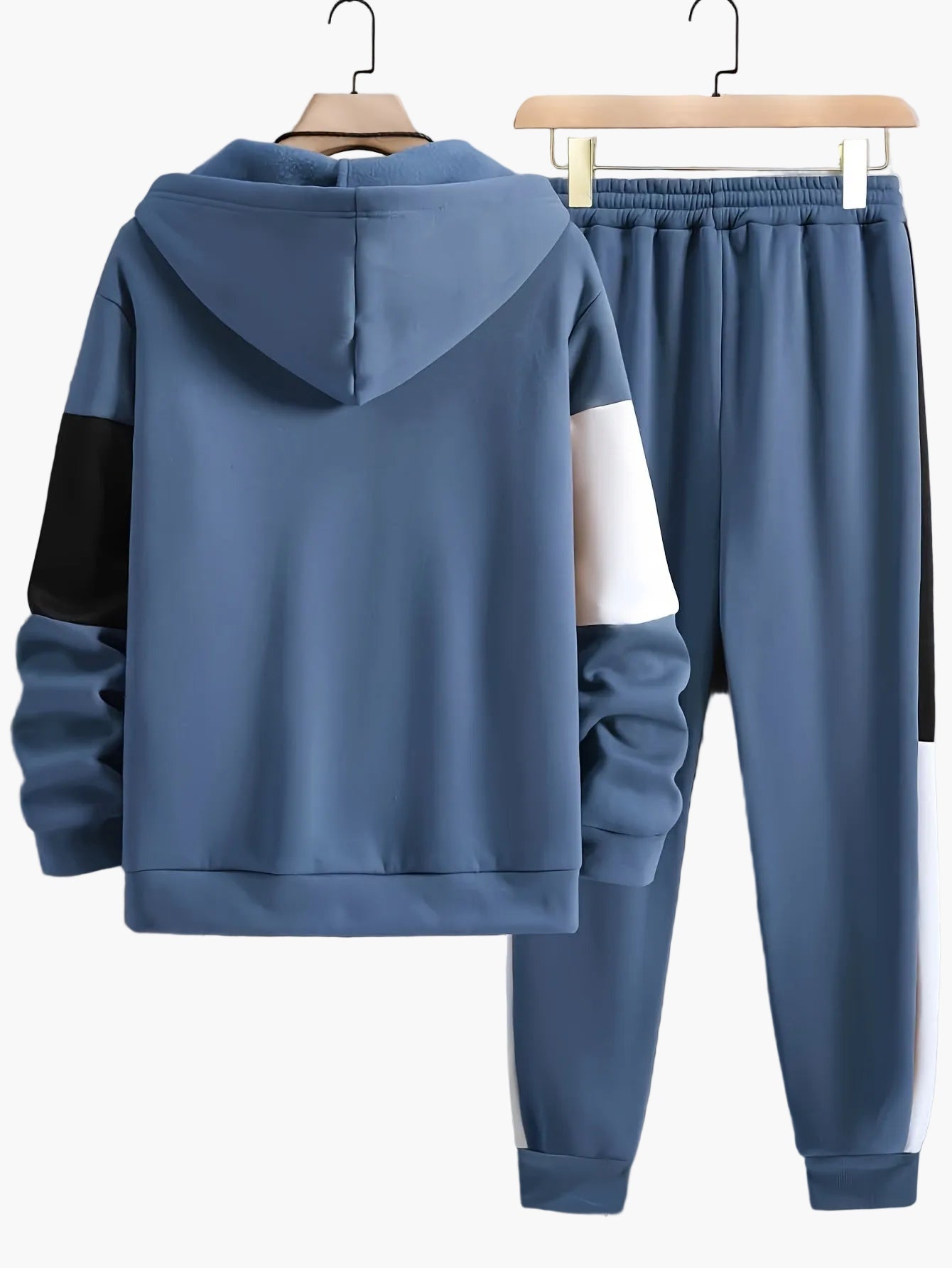Survêtement Homme Style Décontracté à Capuche avec Fermeture Éclair – Ensemble Sport Urbain