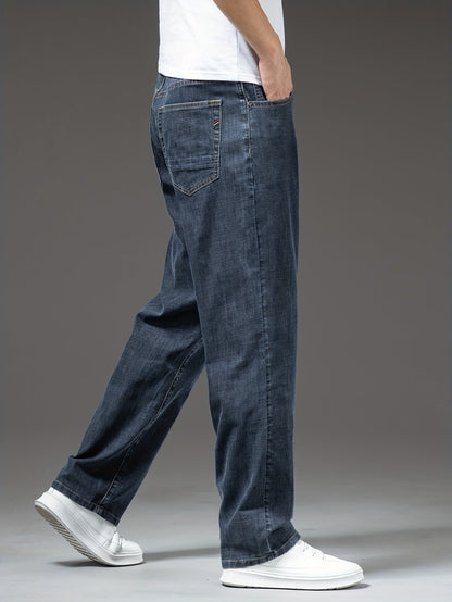 Jean décontracté homme coupe droite style classique pour usage quotidien