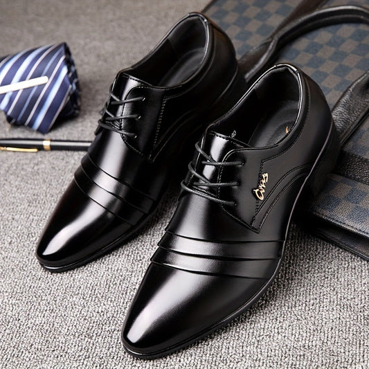 Chaussures habillées business élégantes pour homme à bout pointu – Style professionnel bureau et cérémonies