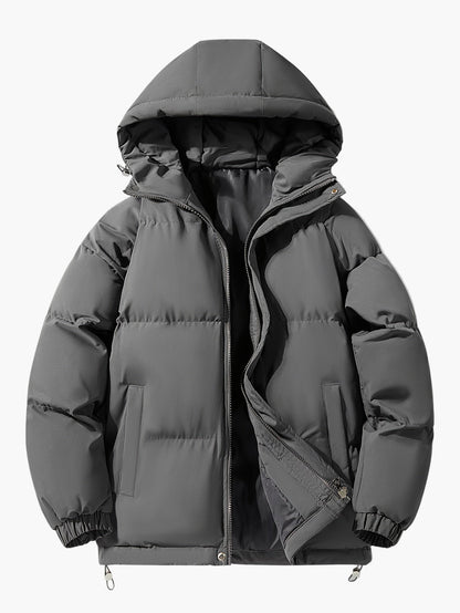 Chaqueta acolchada para hombre con capucha estilo casual para el invierno