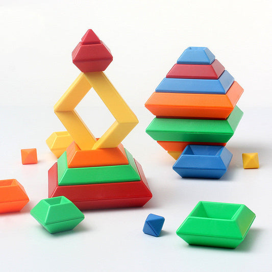 Gioco di Costruzione Educativo Arcobaleno per Bambini – Sviluppo Sensoriale e Coordinazione