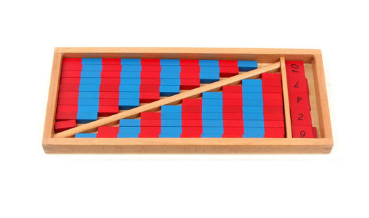 Barre Numeriche Montessori in Legno per Educazione Precoce - Giocattolo Educativo Unisex