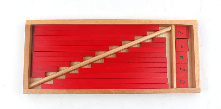 Barre Numeriche Montessori in Legno per Educazione Precoce - Giocattolo Educativo Unisex