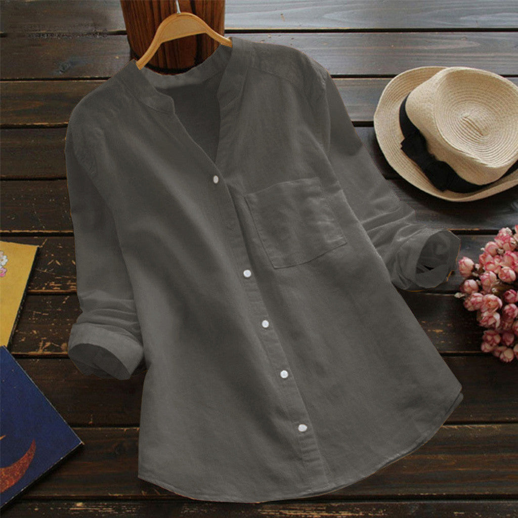 Joy – Vintage Chemise med Broderi