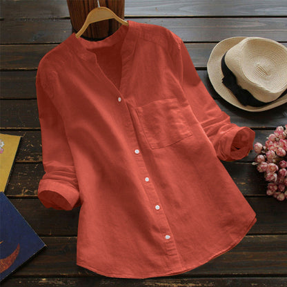 Joy – Vintage Chemise med Broderi