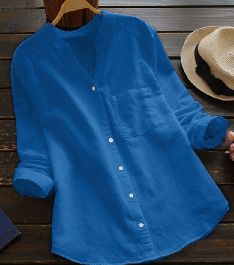 Joy – Vintage Chemise med Broderi