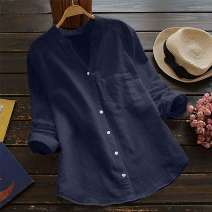 Joy – Vintage Chemise med Broderi