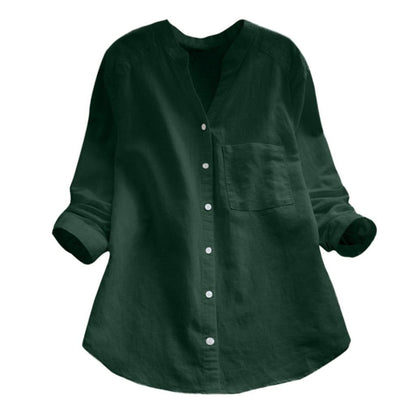 Joy – Vintage Chemise med Broderi