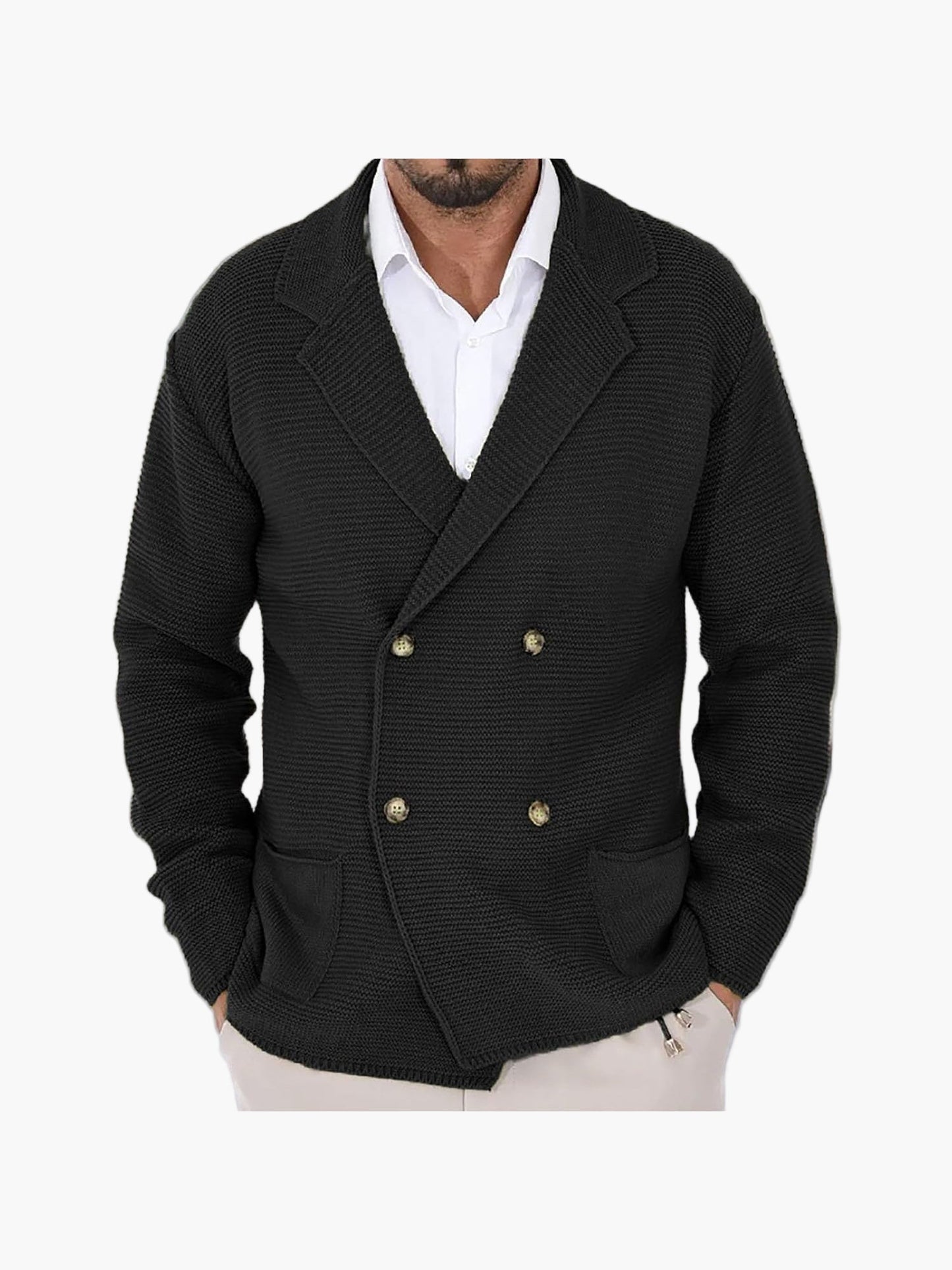 Men's casual double-breasted blazer jacket for all occasions