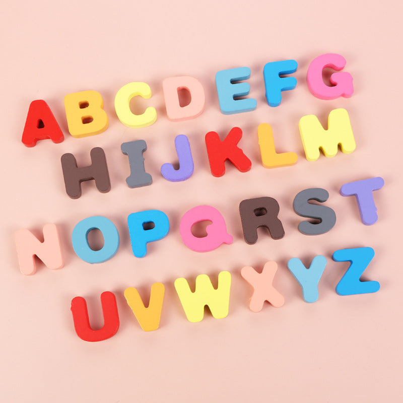 Educatief Houten Puzzel voor Kinderen – Letters, Cijfers en Vormen – Montessori Spel voor Ontwikkeling en Leren
