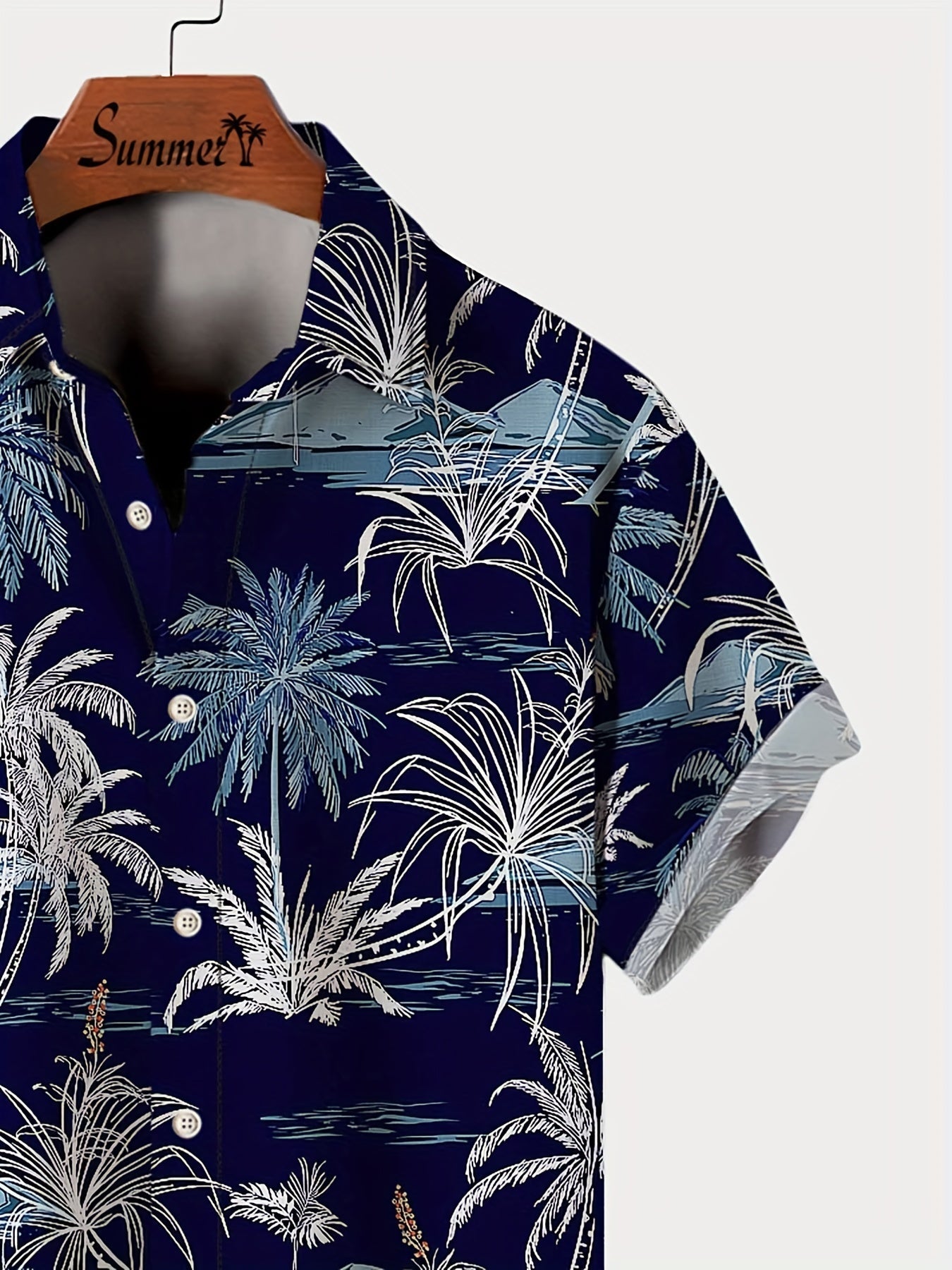 Chemise hawaïenne décontractée homme style plage imprimé tropical pour été