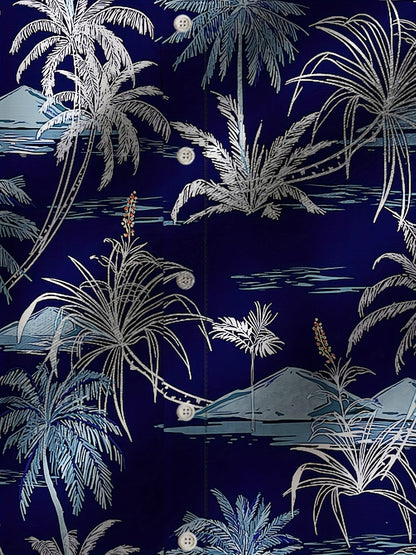 Chemise hawaïenne décontractée homme style plage imprimé tropical pour été