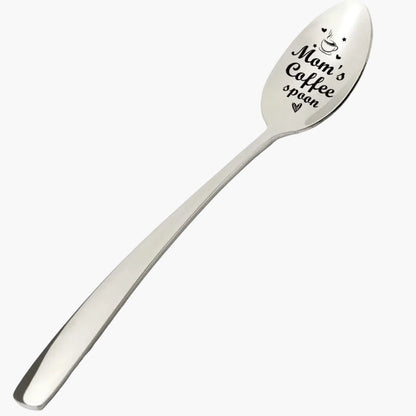 Cucchiaino da caffè personalizzato per donna - Stile regalo festa della mamma - Incisione "Mom's Coffee Spoon"