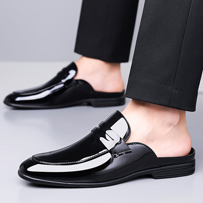 Open heren mocassins in moderne formele stijl voor kantoor en elegante evenementen