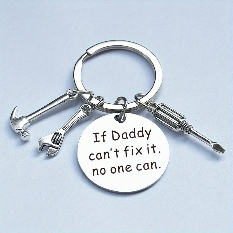 Portachiavi uomo stile papà fai-da-te con messaggio personalizzato – Regalo per la festa del papà