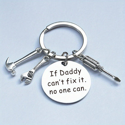Portachiavi uomo stile papà fai-da-te con messaggio personalizzato – Regalo per la festa del papà