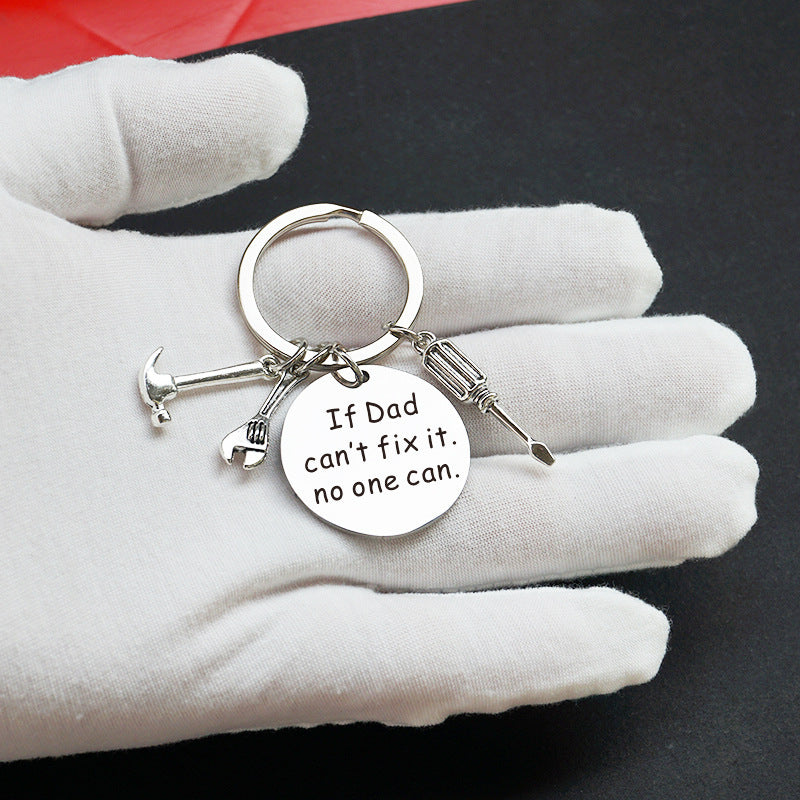 Portachiavi uomo stile papà fai-da-te con messaggio personalizzato – Regalo per la festa del papà