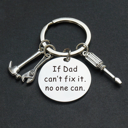 Portachiavi uomo stile papà fai-da-te con messaggio personalizzato – Regalo per la festa del papà