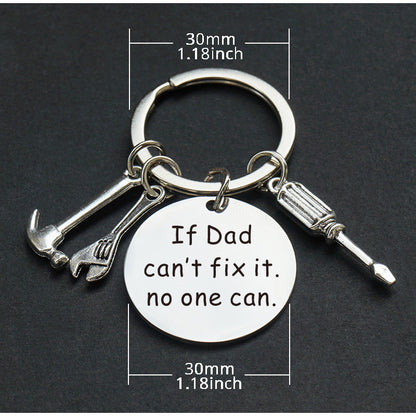 Portachiavi uomo stile papà fai-da-te con messaggio personalizzato – Regalo per la festa del papà