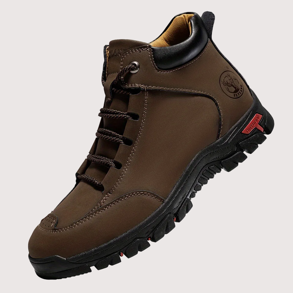 Bottes montantes pour homme, style randonnée, semelle crantée antidérapante, bleues