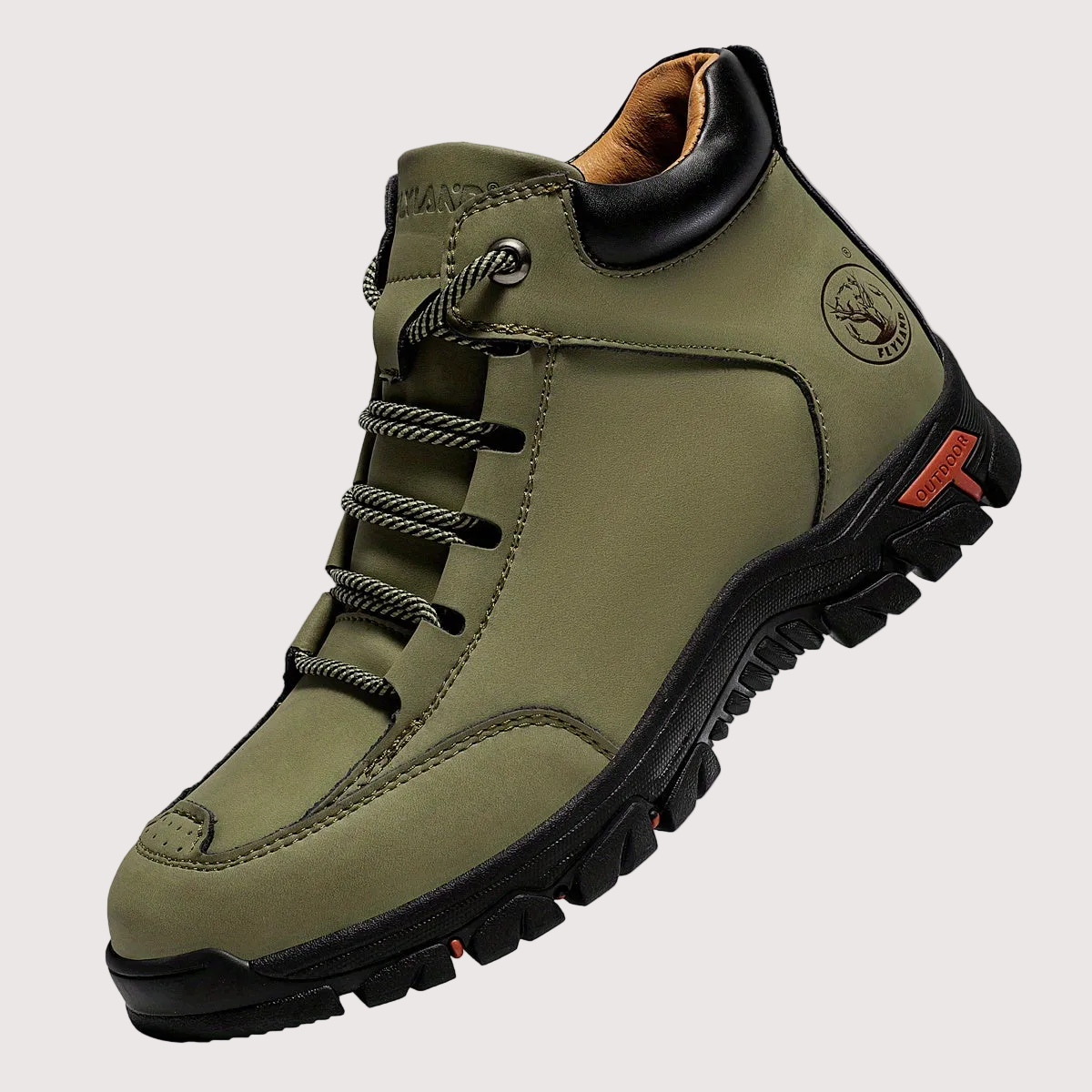 Bottes montantes pour homme, style randonnée, semelle crantée antidérapante, bleues