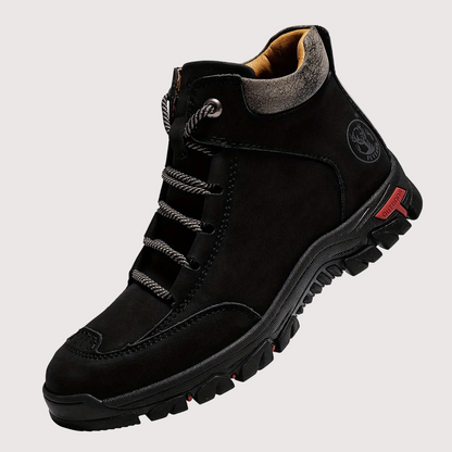 Bottes montantes pour homme, style randonnée, semelle crantée antidérapante, bleues