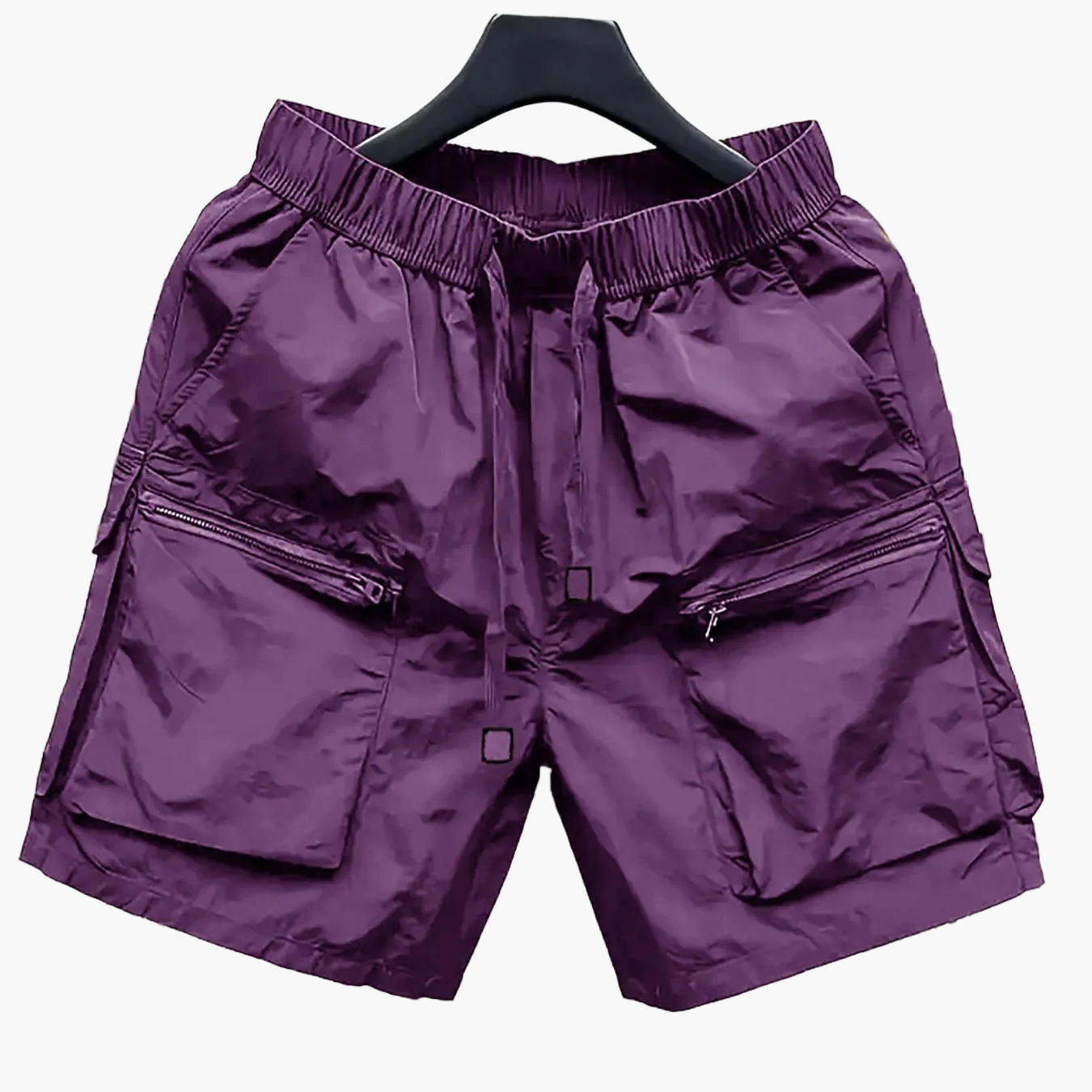 Short cargo décontracté pour homme avec poches zippées style urbain