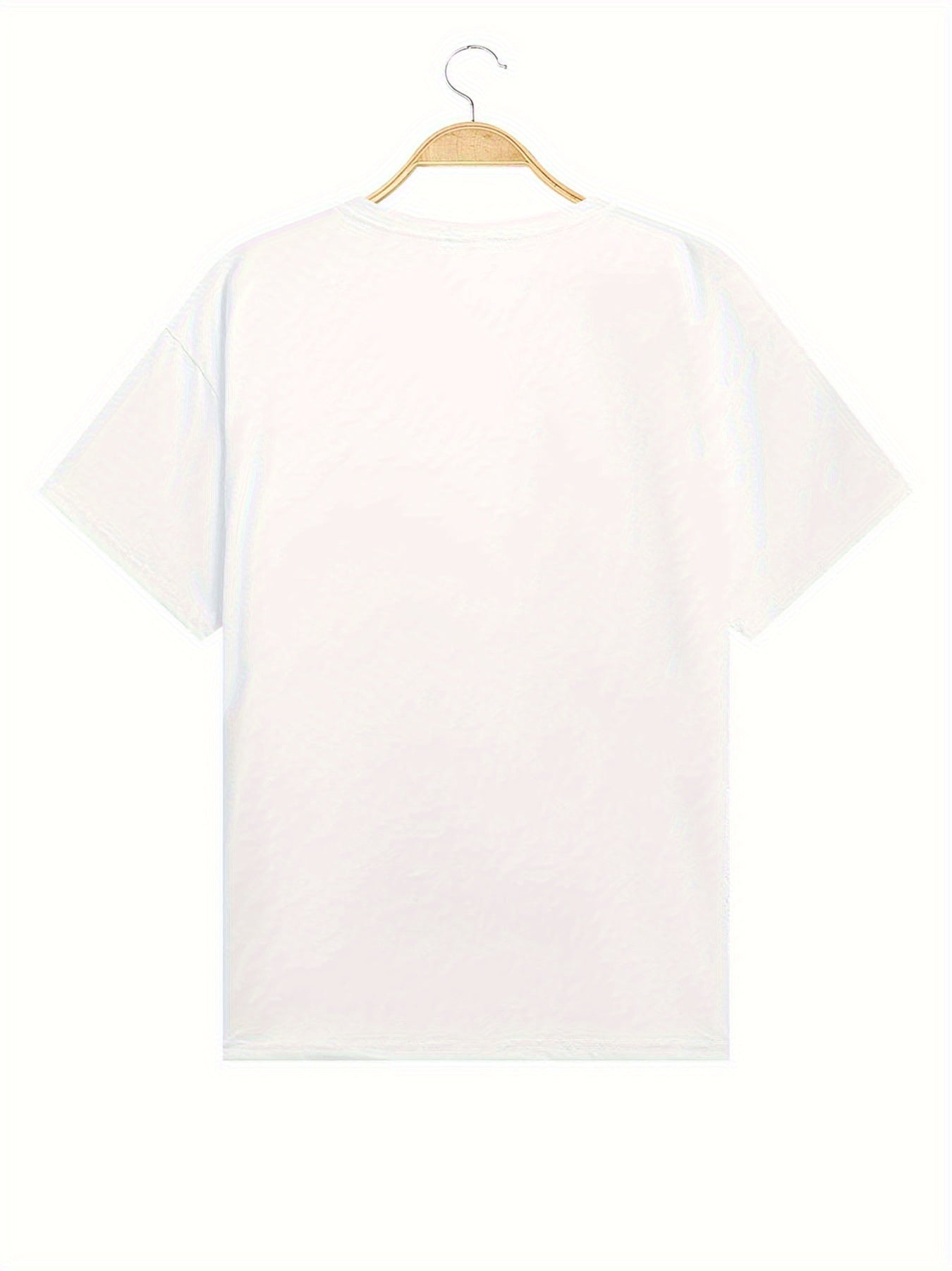T-shirt femme style vacances à motif cœurs dégradés - Coupe décontractée, col rond